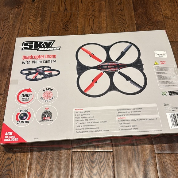 Brand New $150 Drone! SkyKing Quadcopter Drone Video Camera - Picture 5 of 6